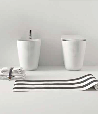 Унитаз приставной Kerasan Nolita 531801 безободковый, белый