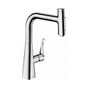 Смеситель Hansgrohe Metris Select 73817000 для кухонной мойки, хром