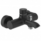 Смеситель Ideal Standart Ceraline BC199U4 для ванны и душа, хром/черный матовый Смеситель Ideal Standart Ceraline BC199U4 для ванны и душа, хром/черный матовый