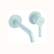 Смеситель Kludi Nova Fonte Pura 202445315 для раковины, на два отверстия, белый матовый