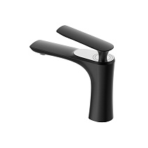 Смеситель Bravat F1390424BW-RUS для раковины, черный