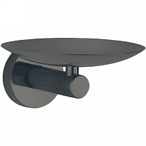 Мыльница Boheme Uno 10973-SGM подвесная, оружейная сталь глянцевая Мыльница Boheme Uno 10973-SGM подвесная, оружейная сталь глянцевая