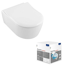 Унитаз подвесной Villeroy & Boch Avento 5656RS01 с сиденьем микролифт SlimSeat, alpin