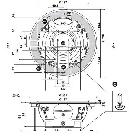 Минибассейн Jacuzzi Professional Alimia 944501852 237х237