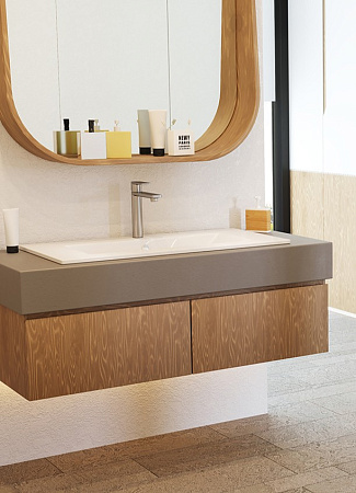 Раковина Sanita Luxe QUADRO QDR90SLWB01 90 белый