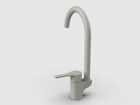 Смеситель GPD Atros MTE65-KG для кухонной мойки, кремовый