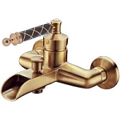 Смеситель Boheme Vogue 203-MR-B для ванны с душем, бронза/черный Murano