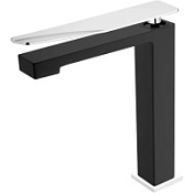 Смеситель Boheme Q 142-BCR.2 для раковины, черный/хром