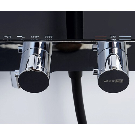 Душевая стойка WasserKRAFT Thermo A11401 черный