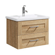 Тумба с раковиной Aqwella Фостер FOS01072DS 70 подвесная, 2 ящика,  дуб сонома