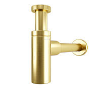 Сифон WasserKRAFT A170 для раковины матовое золото