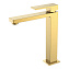 Смеситель Boheme Qubic 472-MG для раковины, высокий, золото матовое - фото 1