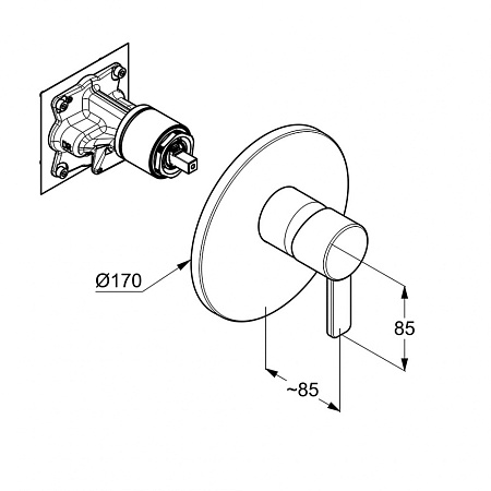 Смеситель Kludi Zenta 386550575 для душа, хром
