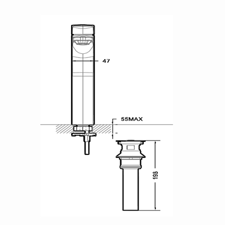 Смеситель Bravat Source F1173218CP-A-ENG для раковины хром