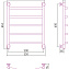 Полотенцесушитель водяной Сунержа Галант + 600х500 хром - фото 4