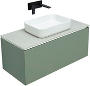 Тумба с раковиной Allen Brau Infinity 1.21004.CGM 99.2 олива матовый