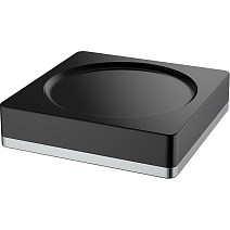 Мыльница Boheme 10960-B-CR настольная, хром/черный