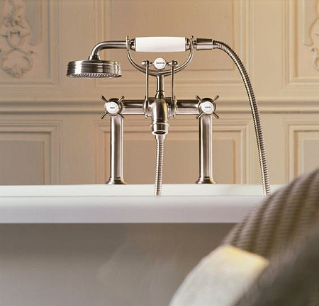 Смеситель Axor Montreux 16547820 напольный, шлифованный никель