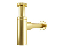 Сифон WasserKRAFT A170 для раковины матовое золото