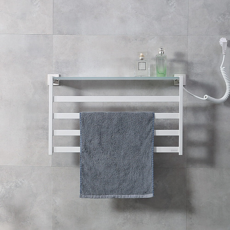 Полотенцесушитель электрический Black & White Universe N-333W 580x350 белый матовый