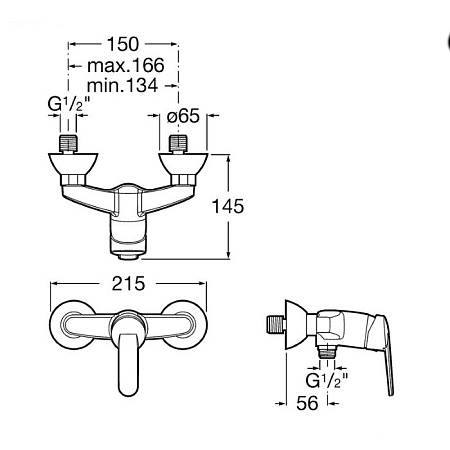 Смеситель Roca Victoria 5A2125C0M для душа, хром