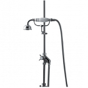 Душевой гарнитур Devon&Devon MARK618CR с белой ручкой