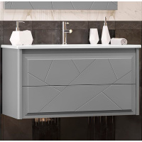 Тумба c раковиной Opadiris Луиджи 00-00006178 100 серый матовый