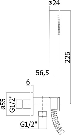 Душевая лейка Paffoni Master ZDUP094CR хром