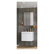 Мебель для ванной Aquaton Асти 1A263101AX2B0 55 белый матовый/белый глянец