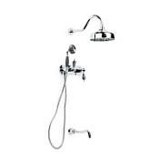 Душевой комплект Boheme Tradizionale chromo 268-BSW для ванны, хром/Swarovski