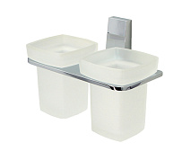 Стакан WasserKRAFT Lopau K-6028D двойной хром