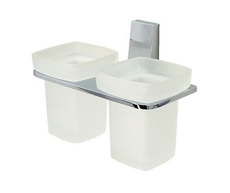 Стакан WasserKRAFT Lopau K-6028D двойной хром