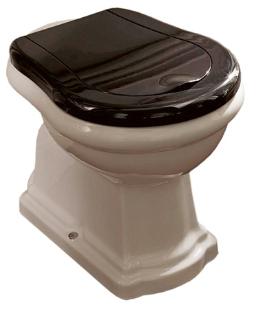 Унитаз приставной Kerasan Retro 101001 вертикальный выпуск, фурнитура бронза