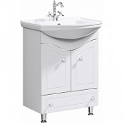 Тумба с раковиной Aqwella Франческа FR0106 65 напольная, белый