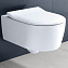 Унитаз подвесной Villeroy & Boch Avento 5656RS01 с сиденьем микролифт SlimSeat, alpin - фото 10