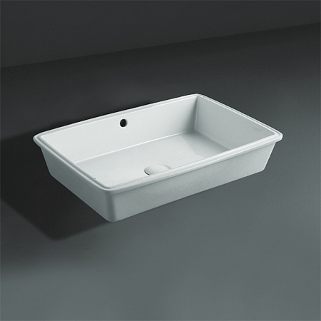 Раковина встраиваемая сверху Simas Top E Lavabi D'Arredo S 60 bia 55x35x16,5 без отверстия под смеси