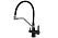 Смеситель Zorg Steel Hammer SH 903-6 BLACK CR для кухонной мойки/для фильтра, черный металл/хром