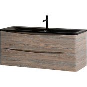 Тумба с раковиной BelBagno Acqua ACQUA-1200-2C-SO-PS 120 подвесная, Pino Scania/черная раковина