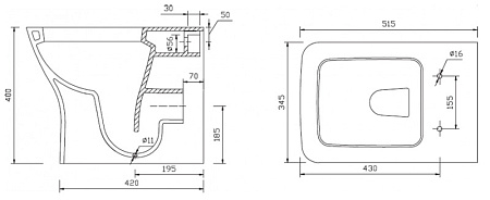 Крышка-сиденье для унитаза BelBagno Silvia BB125SC микролифт