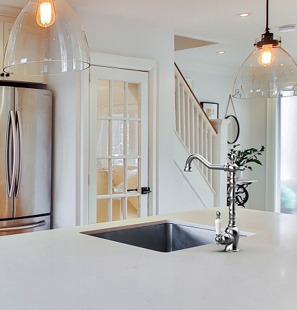 Смеситель GPD Retro MTE180 для раковины, хром