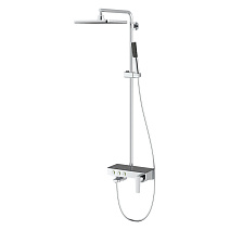 Душевая стойка Teska Niagara NG3501S хром/черное стекло