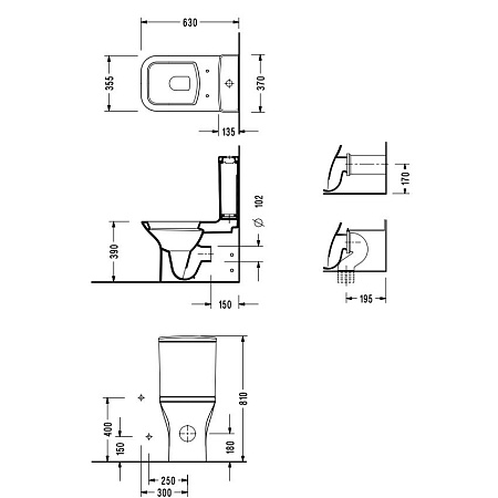 Унитаз-компакт Serel Nita NT12SL микролифт