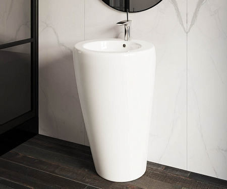 Раковина-моноблок Ceramicanova 850 CN1807 55x51.5x85 белый