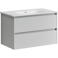 Тумба с раковиной Sancos Cento 80 CN80W белый глянцевый