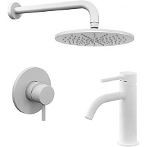 Душевой комплект Paffoni Light KITLIG011BO071 белый матовый