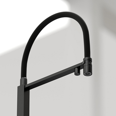 Смеситель для кухонной мойки Sancos Moro SC4006MB черный матовый