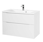 Тумба с раковиной BelBagno Marino MARINO-H60-800-2C-SO-BL-P + BB800/450-LV-MR-AST 80 bianco lucido