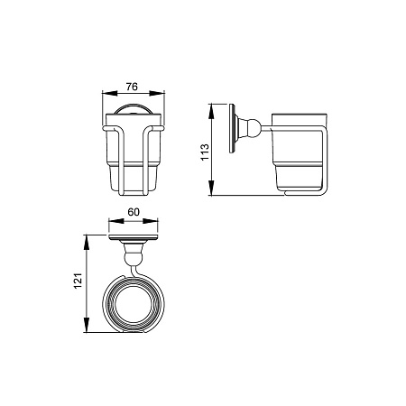 Стакан Timo Nelson 150031/00 хром