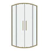 Душевой уголок Grossman Cosmo 301.K33.02.1010.32.00 98,5-100x98,5-100x195 прозрачное/золото сатин