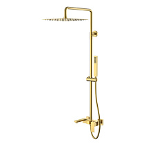 Душевая стойка Boheme Qubic 478-MG золото матовое Душевая стойка Boheme Qubic 478-MG золото матовое